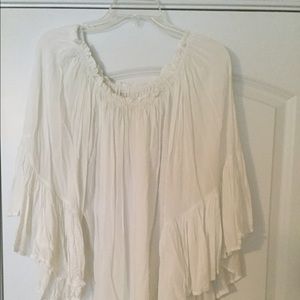 White flowy blouse
